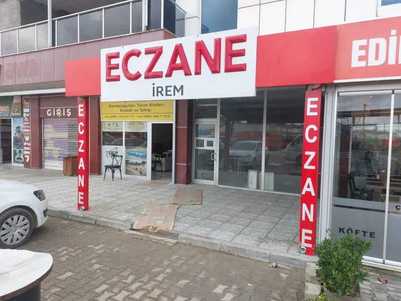 Eczane İrem Işıklı eczane tabelası — Keşan Reklam Tabela