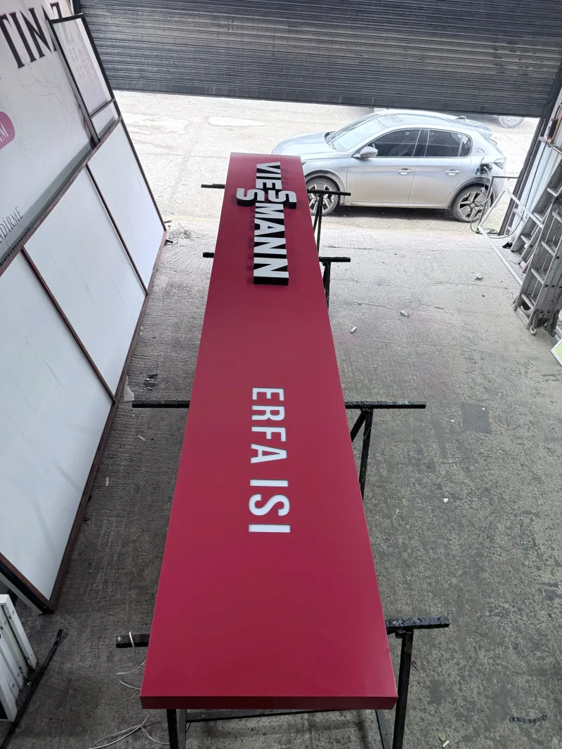 Erfa Isı — Üretim Atölyede kutu harf imalatı — Keşan Reklam Tabela