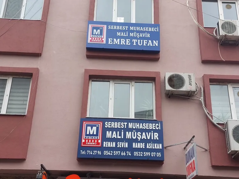 SMMM Ofisi Işıklı kutu tabela — Keşan Reklam Tabela